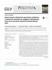 Research paper thumbnail of Salud mental, sufrimiento emocional, problemas y trastornos mentales de indígenas colombianos. Datos de la Encuesta Nacional de Salud Mental 2015