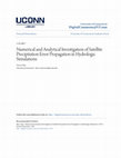 Research paper thumbnail of Numerical and Analytical Investigation of Satellite Precipitation Error Propagation in Hydrologic Simulations