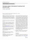 Research paper thumbnail of The habitat template of phytoplankton morphology-based functional groups