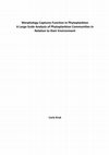 Research paper thumbnail of Morphology captures function in phytoplankton : a large-scale analysis of phytoplankton communities in relation to their environment