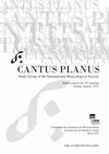 Research paper thumbnail of CANTUS PLANUS Vienna/ Austria, 2011, August 21-27, Papers read at the 16th meeting of the IMS Study Group, Wien 2012