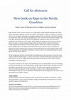 Research paper thumbnail of Call for abstracts: New book on Rape in the Nordic Countries