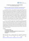 Research paper thumbnail of Investigaciones contemporáneas sobre el libre albedrío