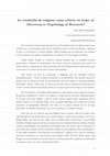 Research paper thumbnail of La resolución de enigmas como criterio en Logic of Discovery or Psychology of Research