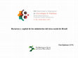 Research paper thumbnail of Recursos y capital de los ministerios del área social de Brasil