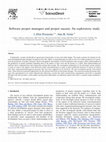 Research paper thumbnail of Software project managers and project success: An exploratory study