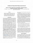 Research paper thumbnail of A Platform for Human-Robot Dialog Systems Research