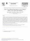 Research paper thumbnail of Effect of Two Different Energy Inputs for Laser Cladding of Stellite 6 on P91 and P22 Steel Substrates