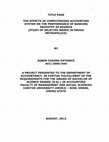 Research paper thumbnail of TITLE PAGE THE EFFECTS OF COMPUTERIZED ACCOUNTING SYSTEM ON THE PERFORMANCE OF BANKING INDUSTRY IN NIGERIA (STUDY OF SELECTED BANKS IN ENUGU METROPOLICS