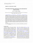 Research paper thumbnail of Microclimate land surface temperatures across urban land use/ land cover forms