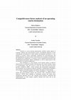 Research paper thumbnail of Competitiveness factor analysis of an operating tourist destination