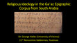 Research paper thumbnail of Religious Ideology in the Gəʿəz Epigraphic Corpus from South Arabia