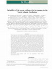 Research paper thumbnail of Variability of the ocean carbon cycle in response to the North Atlantic Oscillation