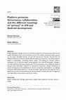 Research paper thumbnail of Platform privacies: Governance, collaboration, and the different meanings of " privacy " in iOS and Android development