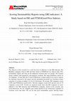 Research paper thumbnail of Scoring Sustainability Reports using GRI indicators: A Study based on ISE and FTSE4Good Price Indexes