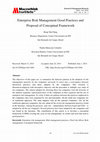 Research paper thumbnail of Enterprise Risk Management Good Practices and Proposal of Conceptual Framework