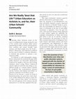 Research paper thumbnail of Are We Really 'bout that Life'? Urban Educators as Activists in, and for, their Urban Schools' Community