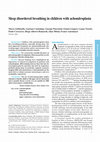 Research paper thumbnail of Sleep disordered breathing in achondroplasia Sleep disordered breathing in children with achondroplasia