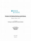 Research paper thumbnail of TESOL INTERNATIONAL JOURNAL Special Issue-Teaching, Learning, and Assessing Vocabulary