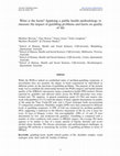 Research paper thumbnail of What is the harm? Applying a public health methodology to measure the impact of gambling problems and harm on quality of life