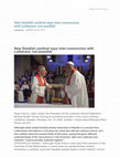 Research paper thumbnail of MY INTERVIEW IN STOCKHOM: CARDINAL ANDERS ARBORELIUS  -Swedish cardinal says inter-communion with Lutherans 'not possible'