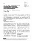 Research paper thumbnail of How journalists verify user-generated content during terrorist crises. Analyzing Twitter communication during the Brussels attacks