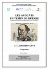 Research paper thumbnail of Avocats en temps de guerre