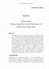 Research paper thumbnail of JF 2016 Chains of Life: Turing, Lebensform and the Emergence of Wittgenstein's Later Style