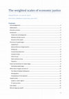 Research paper thumbnail of The weighted scales of economic justice