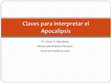 Research paper thumbnail of Claves para interpretar el Apocalipsis