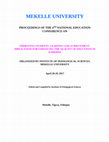 Research paper thumbnail of PROCEEDINGS OF THE 4 TH NATIONAL EDUCATION CONFERENCE ON IMPROVING STUDENTS' LEARNING AND ACHIEVEMENT: IMPLICATION FOR ENHANCING THE QUALITY OF EDUCATION IN ETHIOPIA ORGANIZED BY INSTITUTE OF PEDAGOGICAL SCIENCES, Mekelle, Tigray, Ethiopia