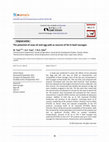 Research paper thumbnail of The potential of soya oil and egg-yolk as sources of fat in beef sausages A R T I C L E I N F O