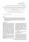 Research paper thumbnail of Analysis of multispectral images in cultural heritage and archaeology