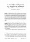 Research paper thumbnail of La relación Ejecutivo-Legislativo subnacional en la aprobación del presupuesto de egresos en México