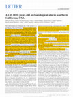 Research paper thumbnail of A 130,000-year-old archaeological site in southern California, USA