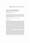 Research paper thumbnail of The Structure of Manufacturing Systems: Insights on the Impact of Variability