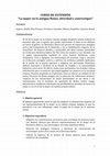 Research paper thumbnail of Curso "La mujer en la antigua Roma: alteridad y estereotipos" (2017)