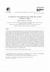 Research paper thumbnail of A model for non-suspension gas–solids flow of fine powders in pipes