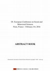 Research paper thumbnail of The Internatıonalızatıon Standards In Educatıon And Internatıonal Schools In Turkey_ IX. European Conference on Social and Behavioral Sciences Paris, France – February 3-6, 2016 ABSTRACT BOOK_ International Association of Social Science Research (IASSR).pdf