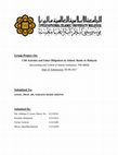 Research paper thumbnail of Group Project On: CSR Activities and Zakat Obligations by Islmaic Banks in Malaysia