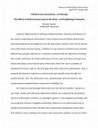 Research paper thumbnail of A Radical Incrementalism…of Undoing? The Effects of Obstruction(s) and/on the Body: A Self (Splitting) Evaluation