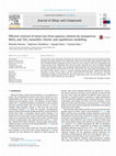 Research paper thumbnail of Effective removal of metal ions from aqueous solution by mesoporous MnO 2 and TiO 2 monoliths: Kinetic and equilibrium modelling