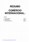 Research paper thumbnail of RESUMO COMÉRCIO INTERNACIONAL