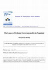 Research paper thumbnail of The Legacy of Colonial Governmentality in Nagaland