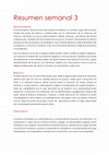 Research paper thumbnail of Resumen semanal 3