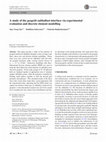 Research paper thumbnail of A study of the geogrid–subballast interface via experimental evaluation and discrete element modelling