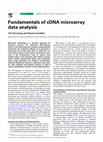 Research paper thumbnail of Fundamentals of cDNA microarray data analysis