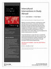 Research paper thumbnail of Intercultural Interventions in Study Abroad