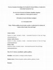 Research paper thumbnail of Políticas públicas de prevención, sanción y erradicación de la violencia de Género en Río Grande, Tierra del Fuego.