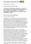 Research paper thumbnail of Recensione Fabriquer du divin Bryn Mawr Classical Review 2017.08.51